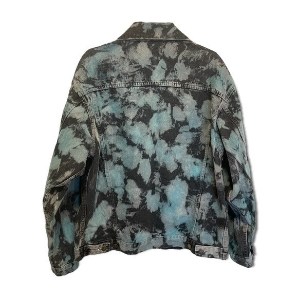 CARMAR Oversized Tie-Dye Denim Jacket |Size: Small|