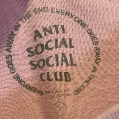 Anti Social Club Pink Women’s T-Shirt Small - photo 5 of 8