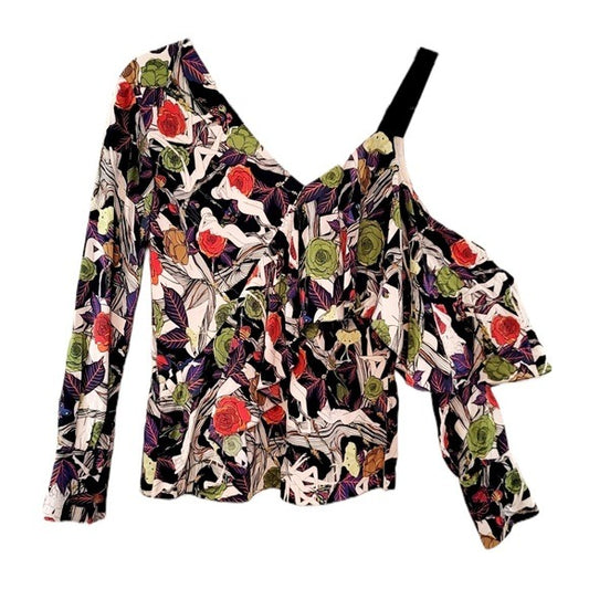 Jason Wu Blouse in Floral Print with Woman Crêpe De Chine - photo 2 of 4