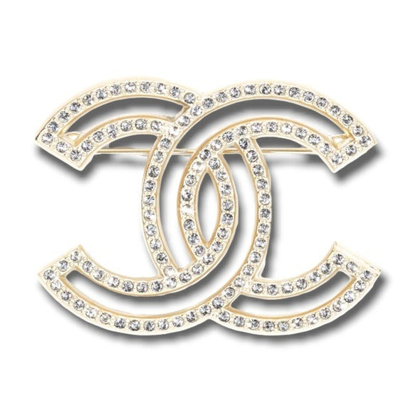 2021 CHANEL Classic CC Large Crystal Brooch