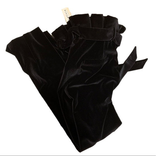 Alice+Olivia Velvet High-Waisted Pants Size 0