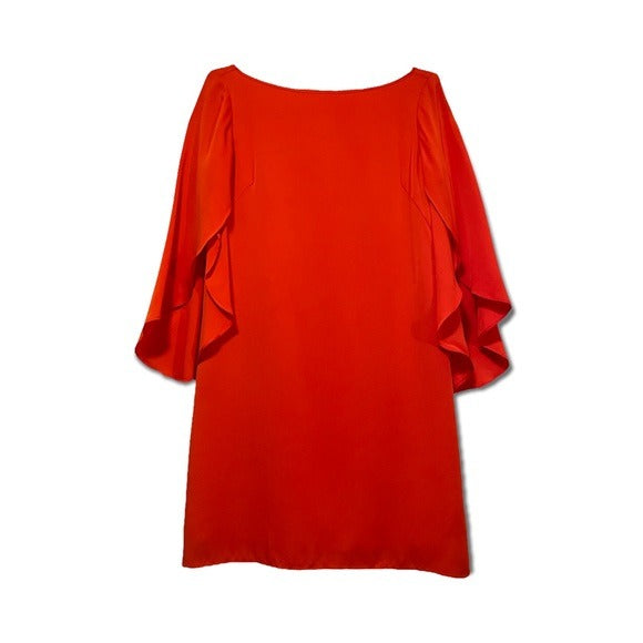 MILLY Coral Silk Dress |Size: 2|