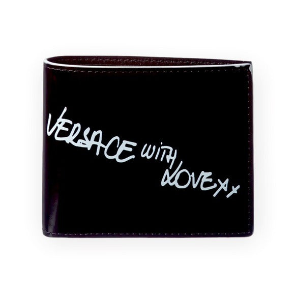 Versace Mens With Love Leather Wallet