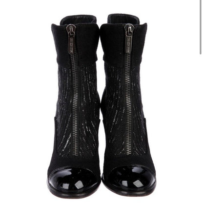 Chanel Interlocking CC Logo Booties - photo 9 of 13