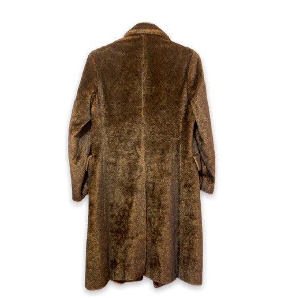 PRADA Brown Mohair Double-breasted Coat, F/W 1997