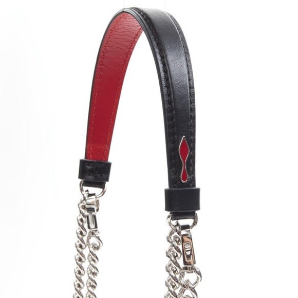 Christian Louboutin Marie Jane Black Calfskin Leather Bucket Bag