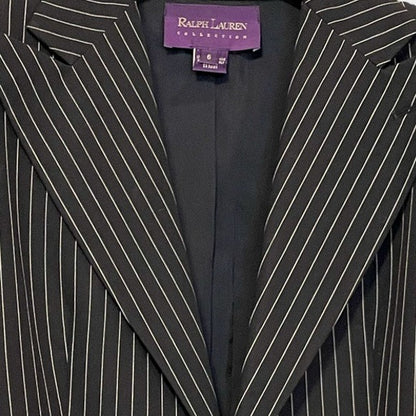 Ralph Lauren Purple Label Collection Women's Black Pinstripe Jacket - photo 2 of 9