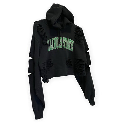 Furst of a Kind Cropped & Ripped Hoodie - main product photo
