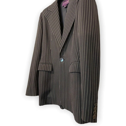 Ralph Lauren Purple Label Collection Women's Black Pinstripe Jacket - photo 8 of 9