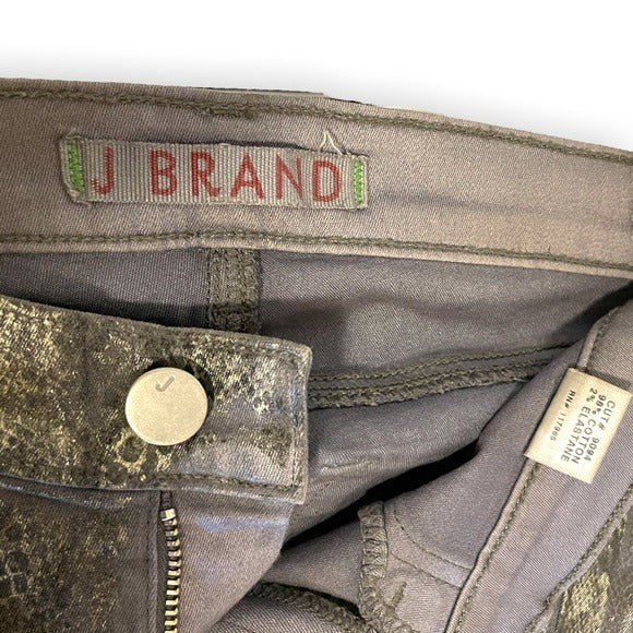 J BRAND Golden Snakeskin Print Pants |Size: 25|