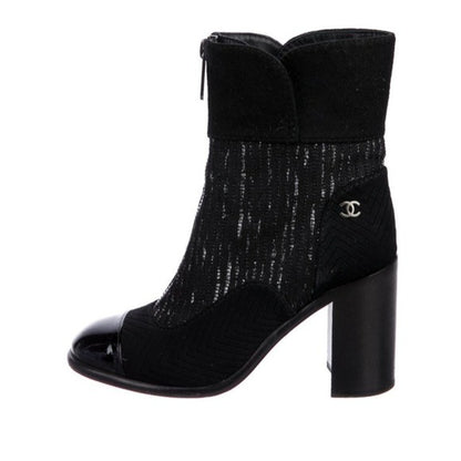 Chanel Interlocking CC Logo Booties - photo 7 of 13