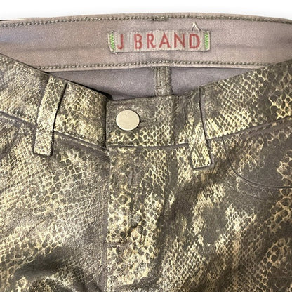 J Brand Golden Snakeskin Print Pants - photo 2 of 8