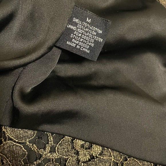 WALTER BAKER Gold Lamè Lace KHLOE JACKET  |Size: Medium|