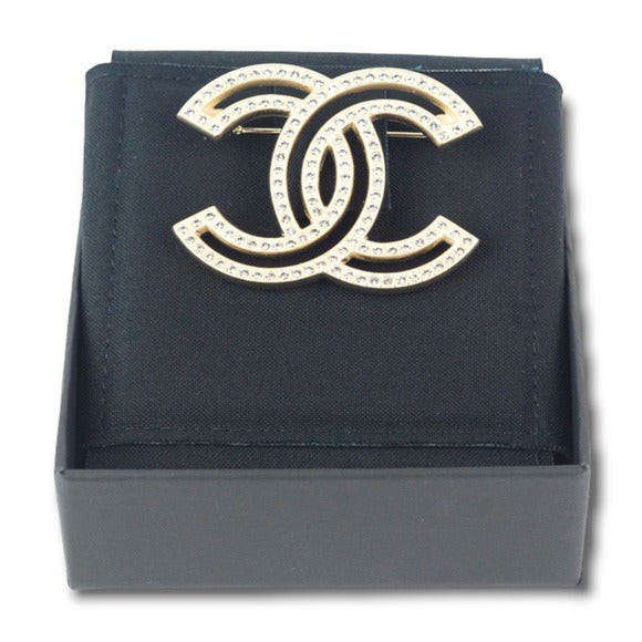 2021 CHANEL Classic CC Large Crystal Brooch