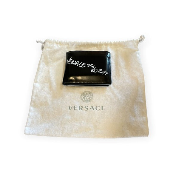 Versace Mens With Love Leather Wallet