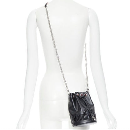 Christian Louboutin Marie Jane Black Calfskin Leather Bucket Bag - photo 4 of 10
