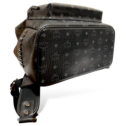 Men’s MCM Blk/Gry Monogram Stark Side Studs Backpack in Visetos - photo 9 of 16