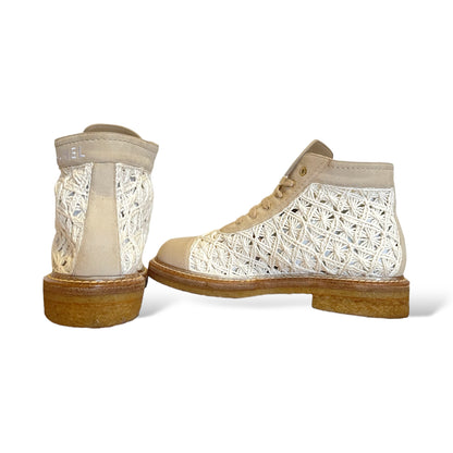 Chanel S19 Beige Crochet/leather/Suede Boot - photo 9 of 16