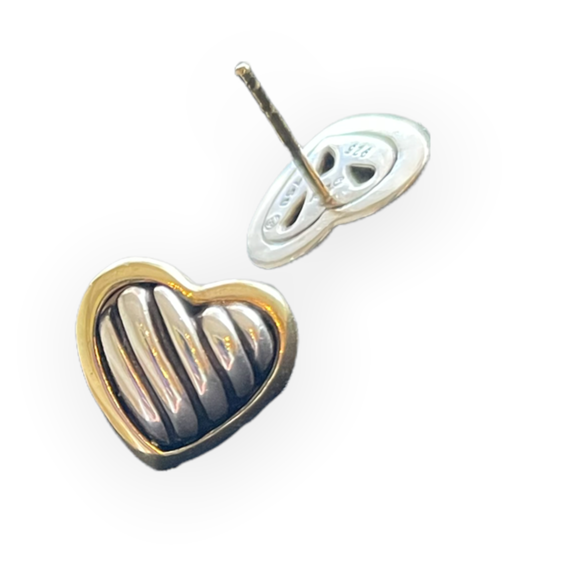David Yurman Cable Heart Stud Earrings