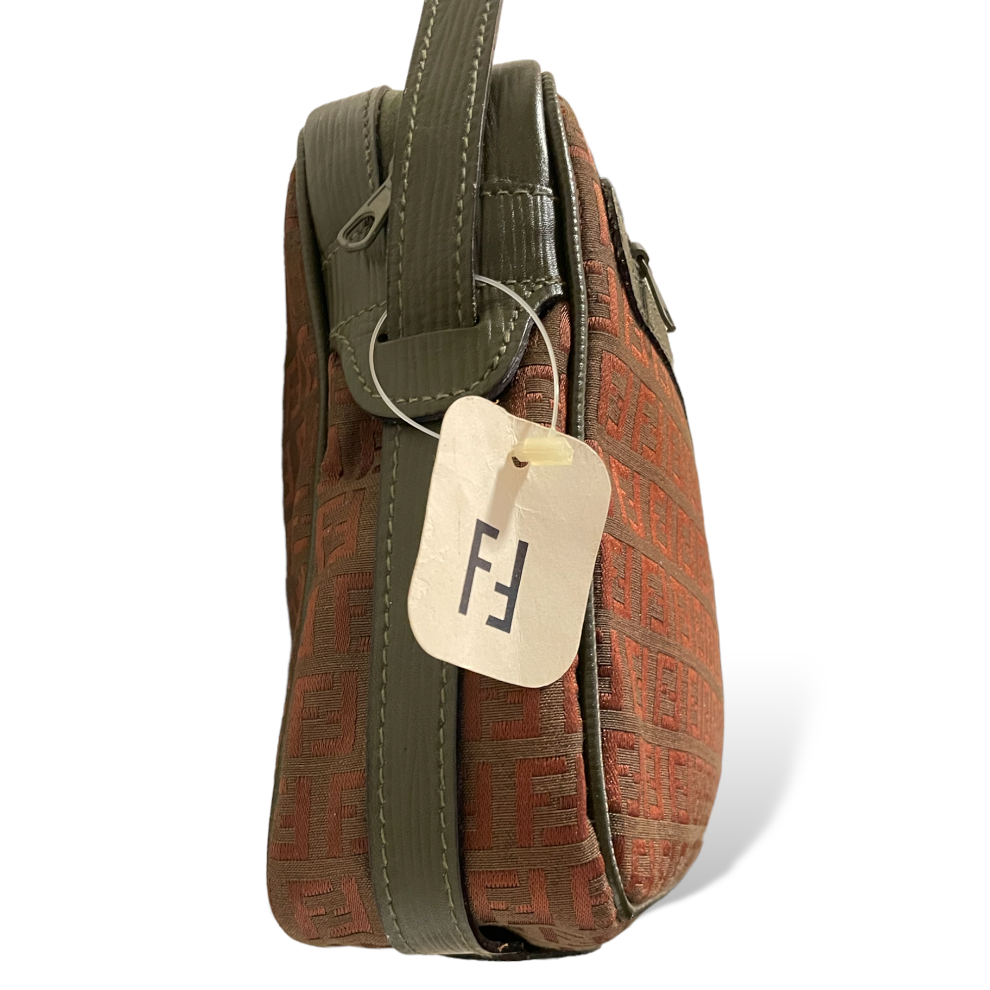 FENDI Vintage FF Logo Monogram Crossbody Messenger Bag