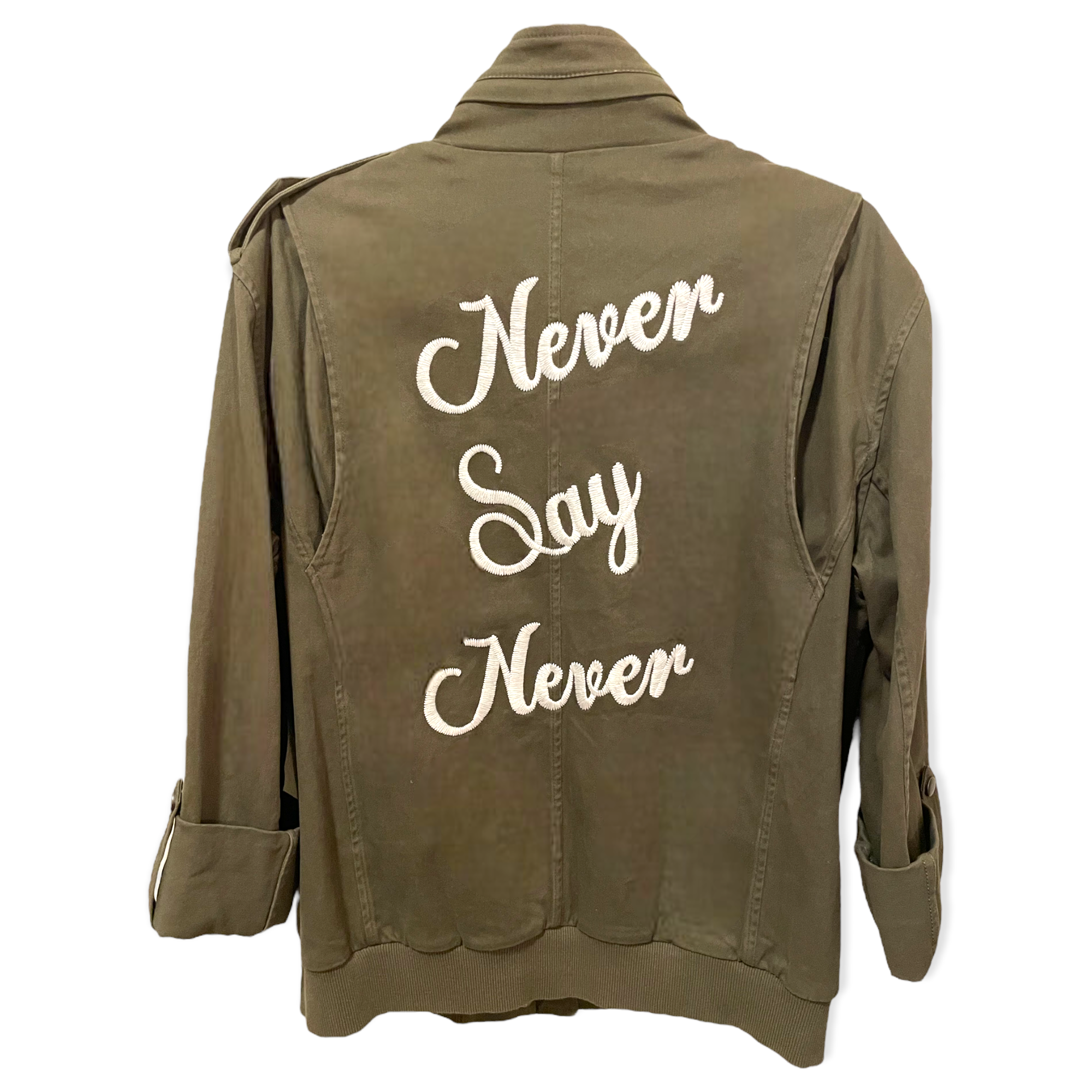 ALICE + OLIVIA “NEVER SAY NEVER” Utility Jacket |Size: S|