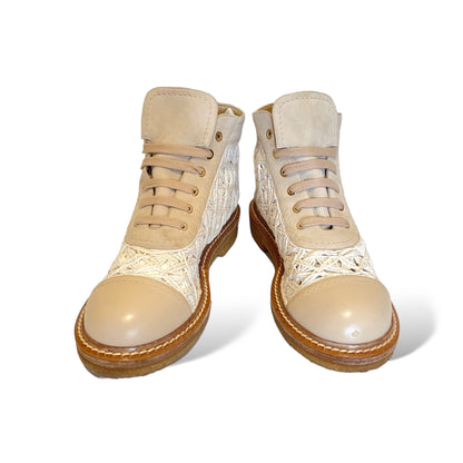 Chanel S19 Beige Crochet/leather/Suede Boot - photo 16 of 16