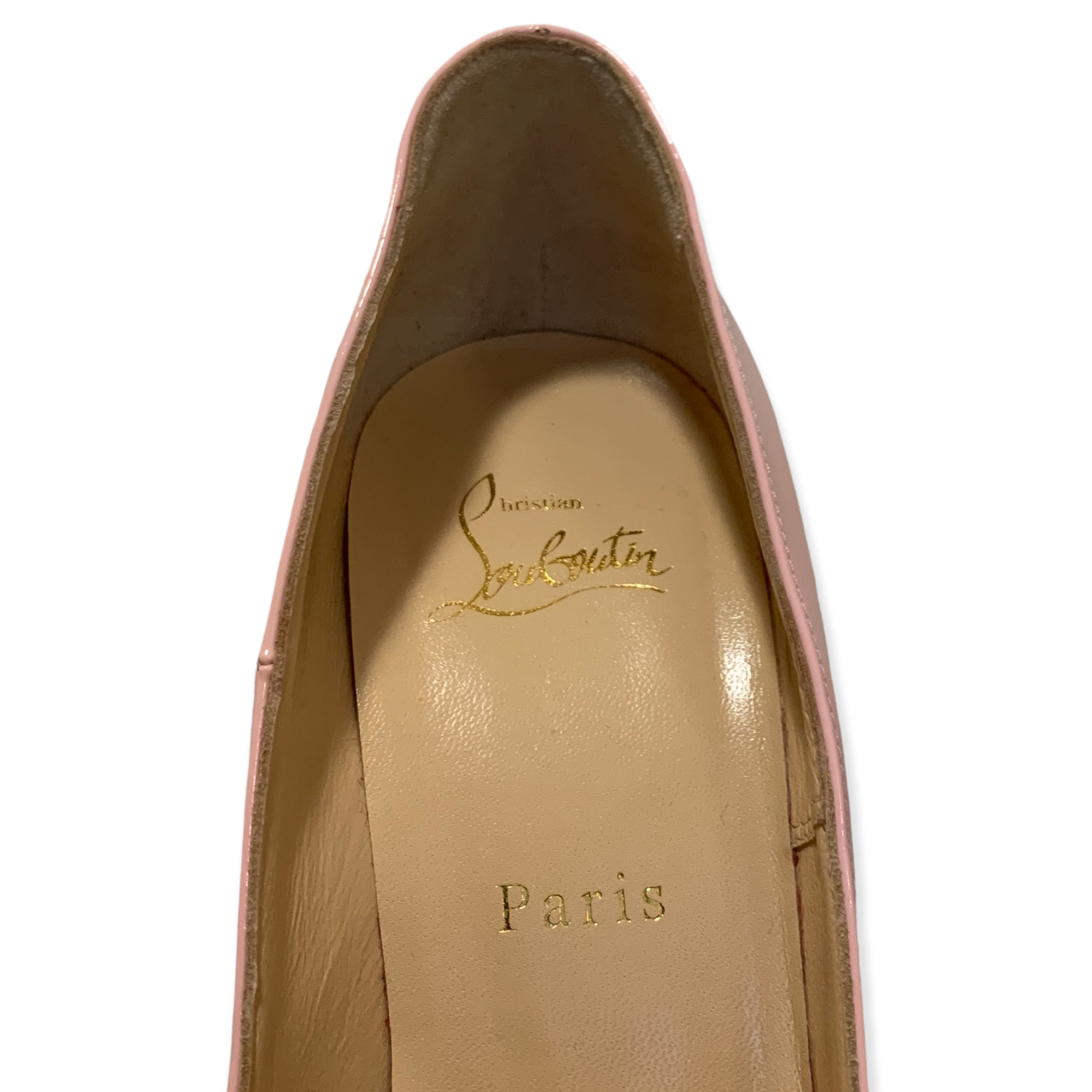 Christian Louboutin Baby Pink Patent Leather So Kate 120 Pumps | Size: 38.5 |