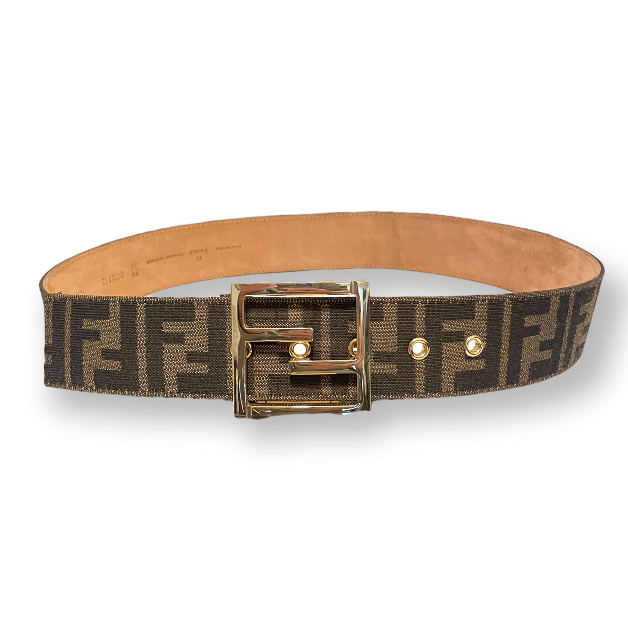 FENDI Zucca FF Logo Belt |Size: 32|