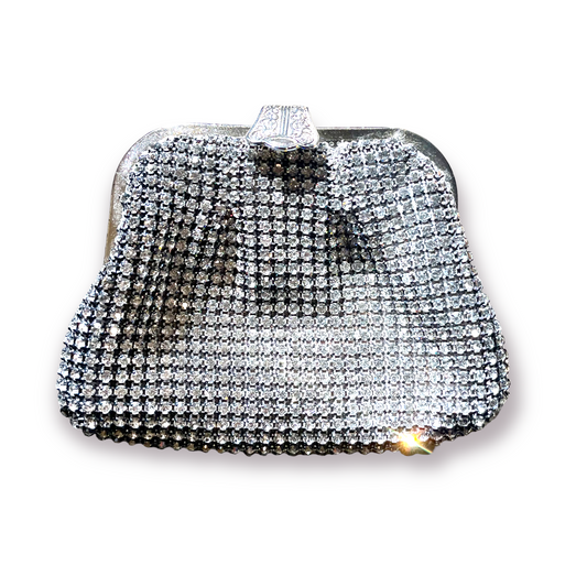 Vintage Crystal Clutch/Crossbody Made in Hong Kong