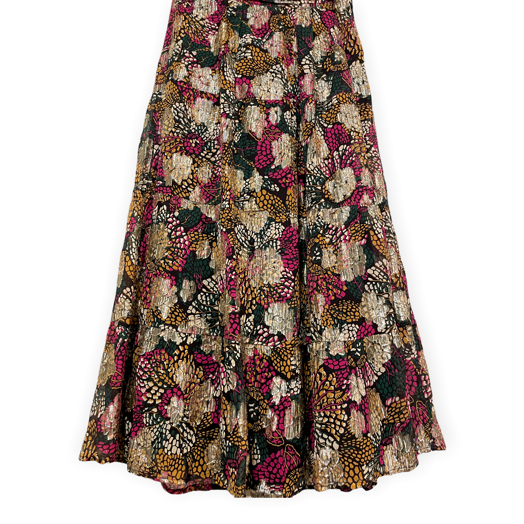 BA&SH Floral Print Midi Length Skirt |Size: XS|