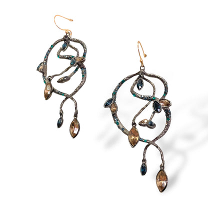 Alexis Bittar Crystal Encrusted Statement Earrings - photo 4 of 5