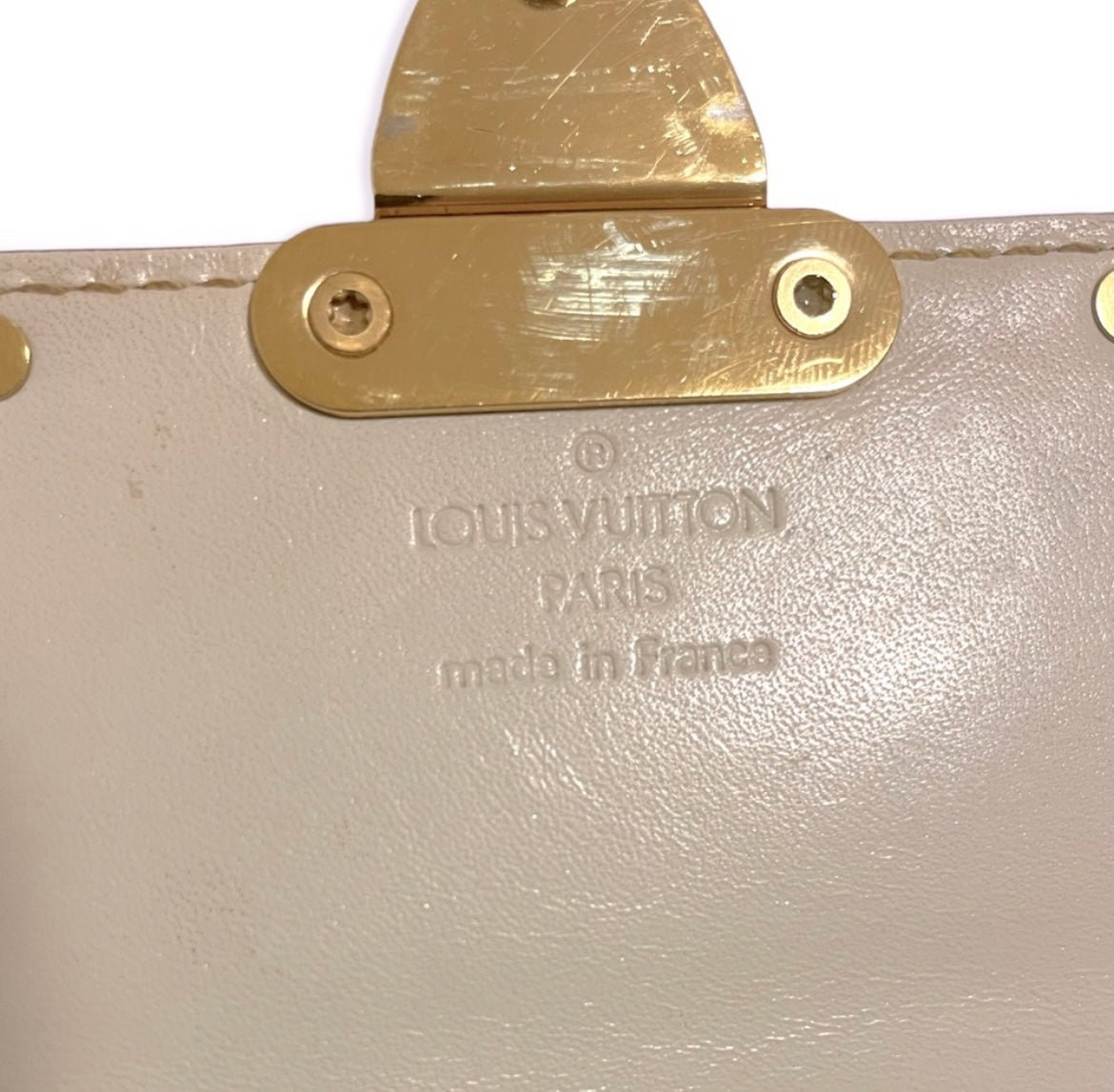 LOUIS VUITTON Suhali L Aimable White Bag