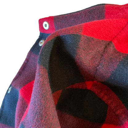 Celine Wool/Cashmere Red & Black Plaid Jacket - photo 5 of 11