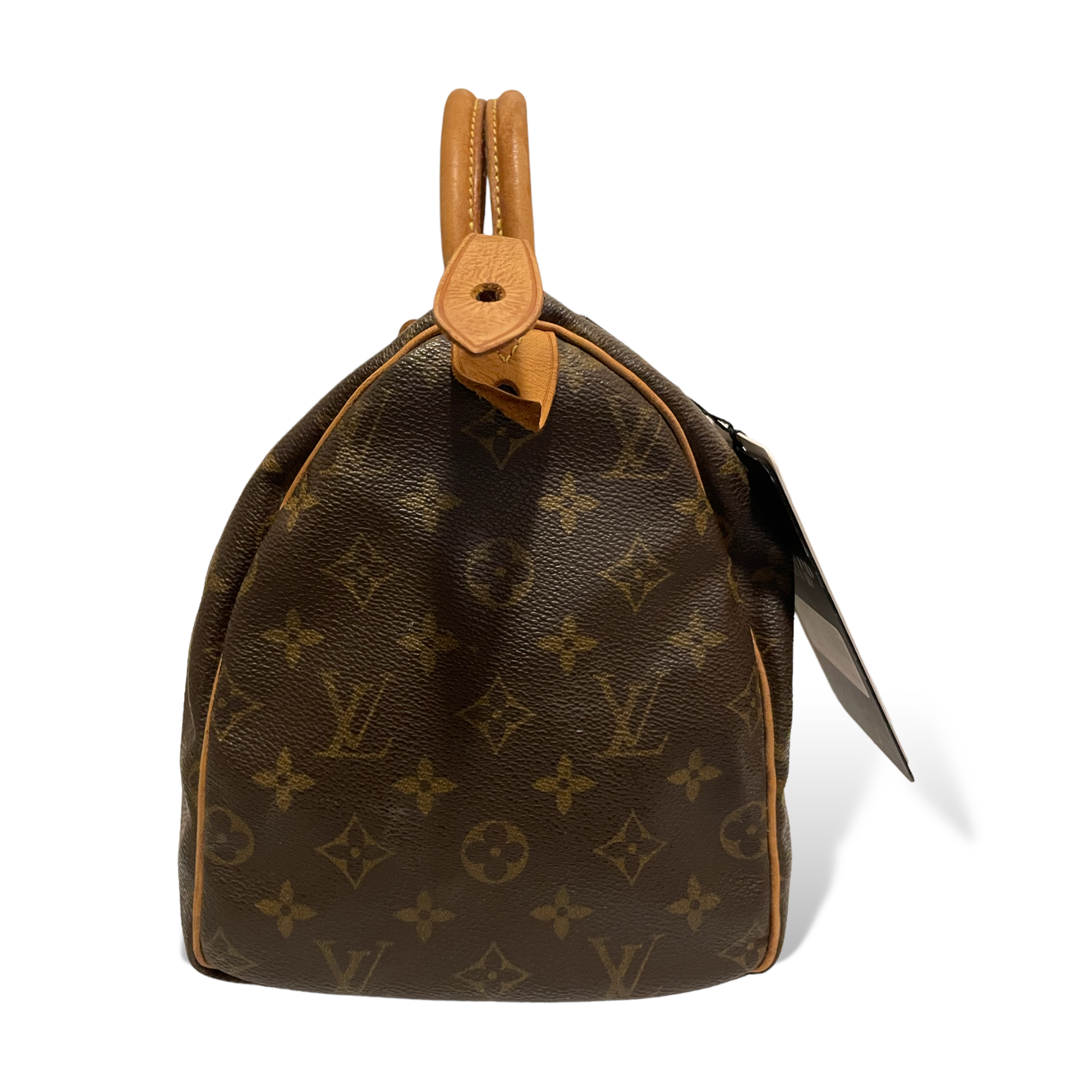 Louis Vuitton Vintage Speedy 30 handbag in iconic Monogram coated canvas with Vachetta leather trim