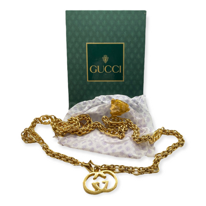 Vintage Gucci Rare Gold-Tone Metal Chainlink Belt - photo 14 of 15