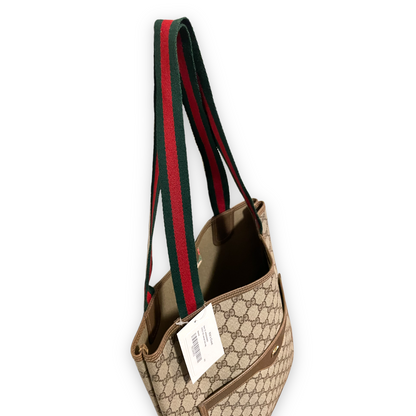 Gucci GG Supreme Sherry Line Web Vertical Tote - photo 8 of 15