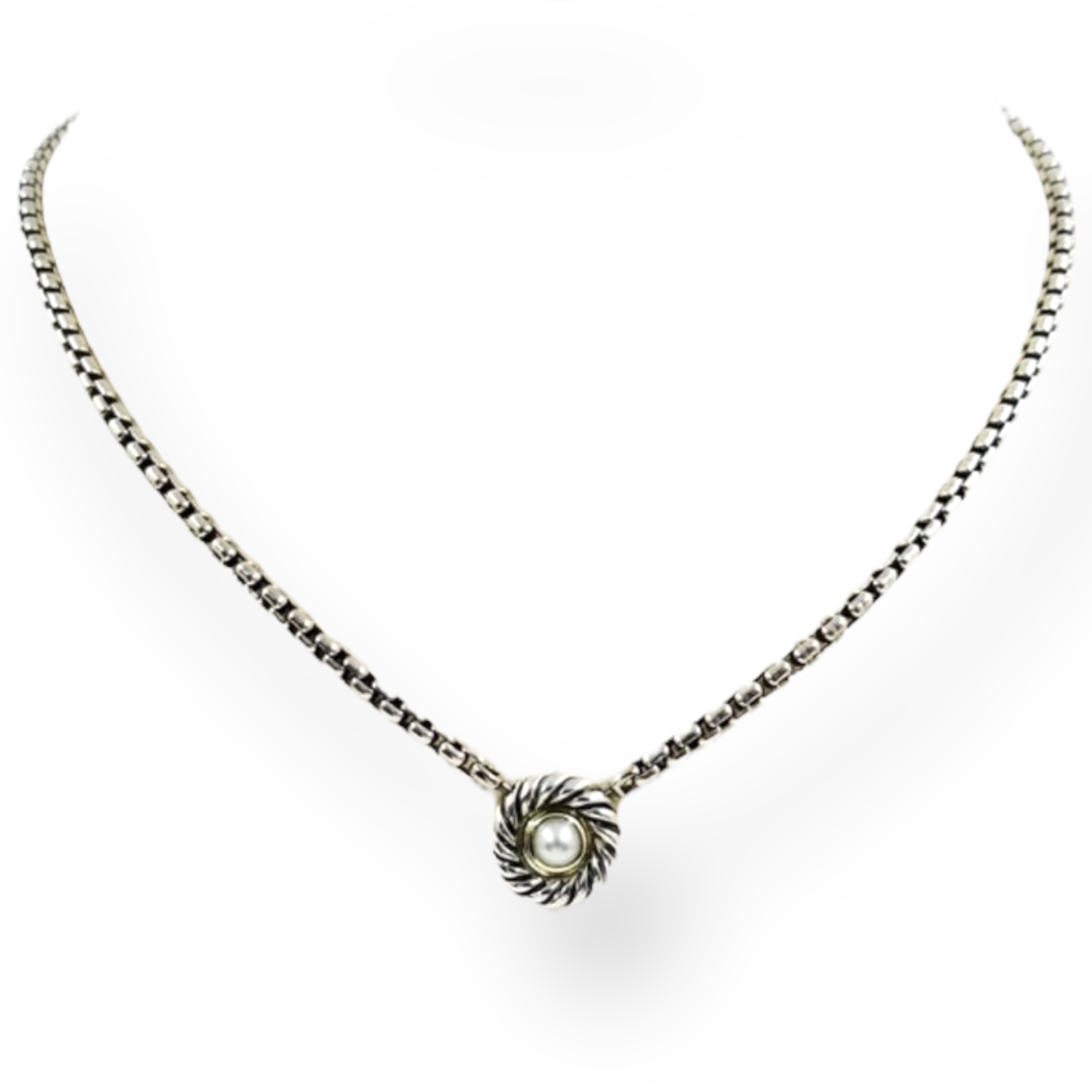 David Yurman Two-Tone Pearl Necklace