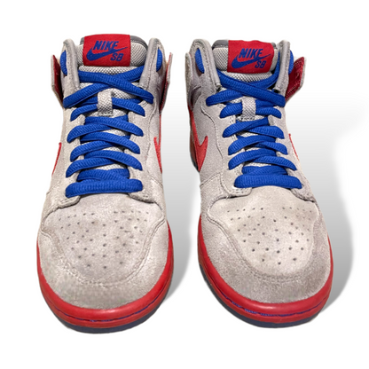 Nike SB Dunk High Medium Grey Varsity Red Old Royal - photo 5 of 11
