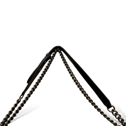 Chanel Reverso Boy Flap Bag Patent Large in Midnight Blue - photo 13 of 20