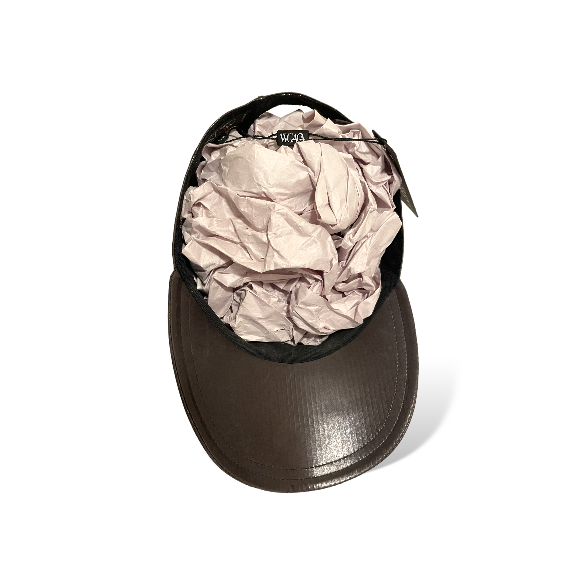HERMÈS Vintage Dark Brown Lambskin Leather H Cap 🧢 |Size: 58|
