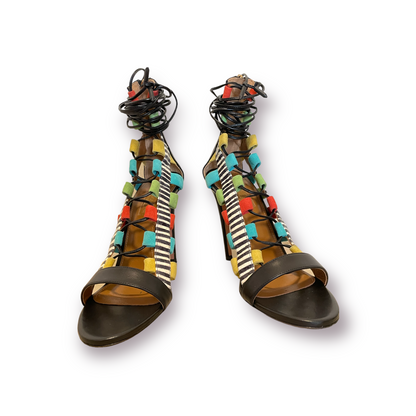 Aquazzura Black Leather Printed Pumps - photo 6 of 11
