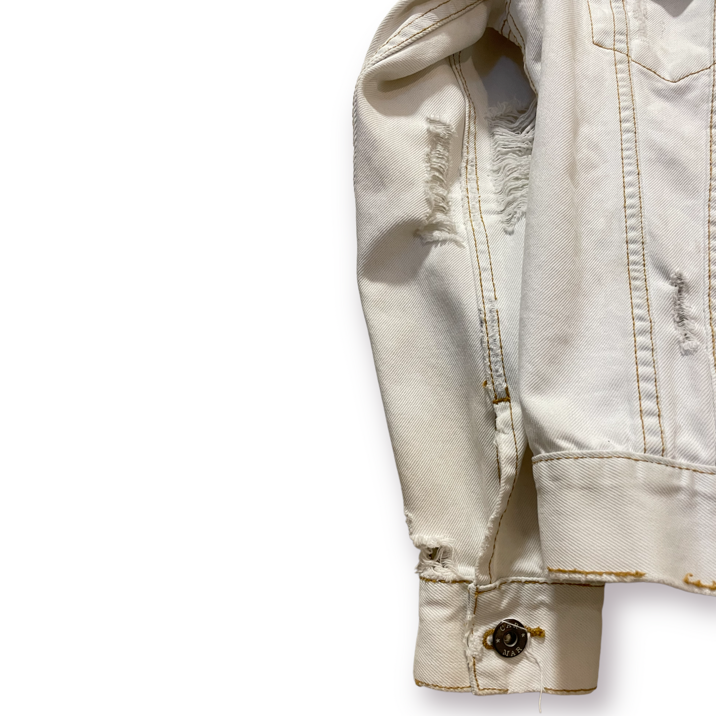 CARMAR Light Denim Distressed Jacket |Size: Small|