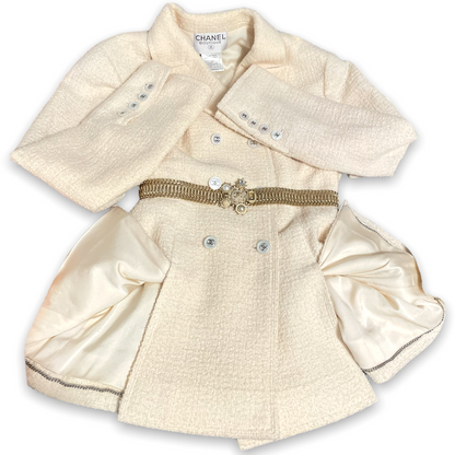 Vintage Chanel Cream Tweed Blazer - main product photo