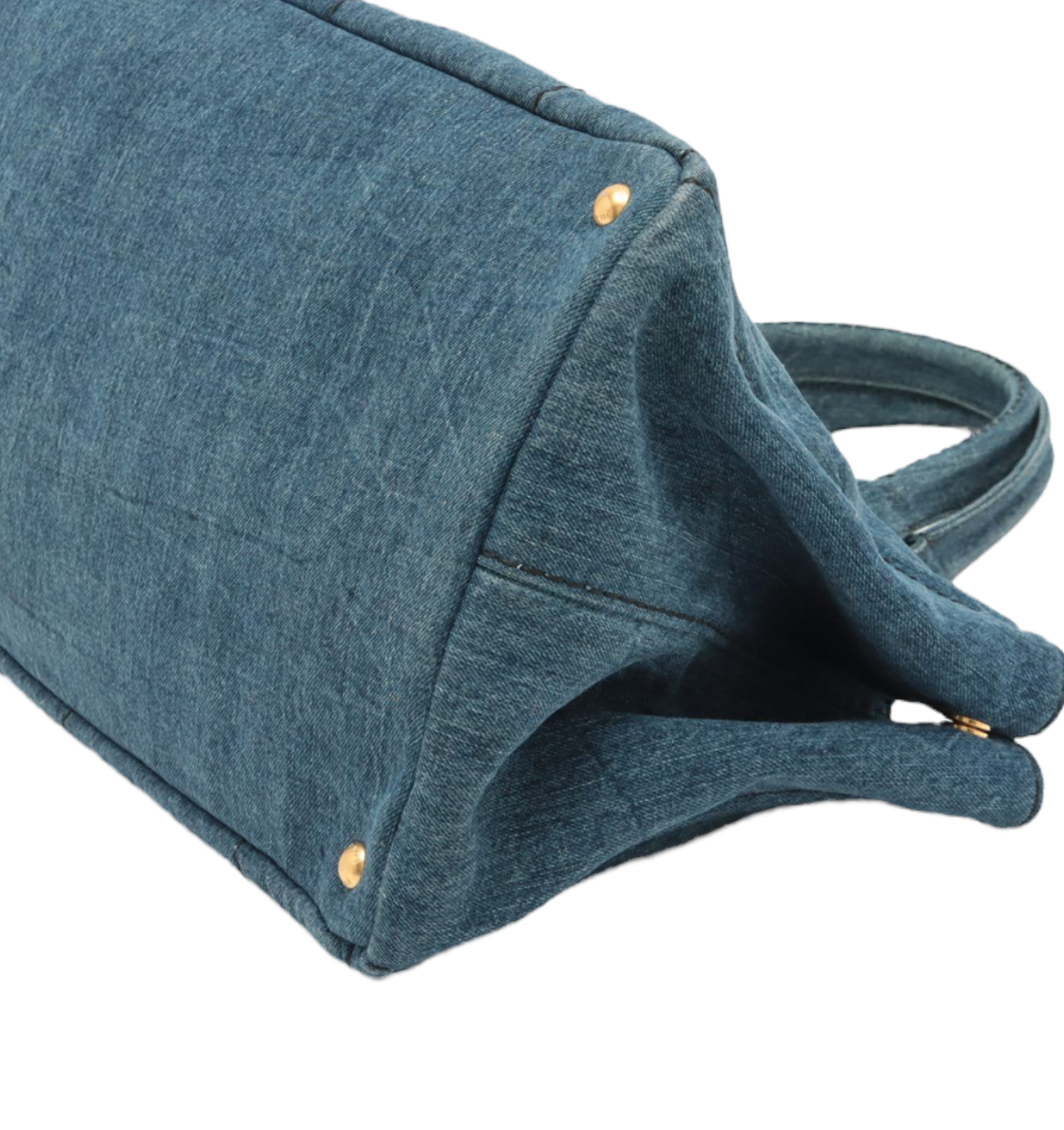 PRADA Canapa Denim Blue Tote Bag |Size: TU|