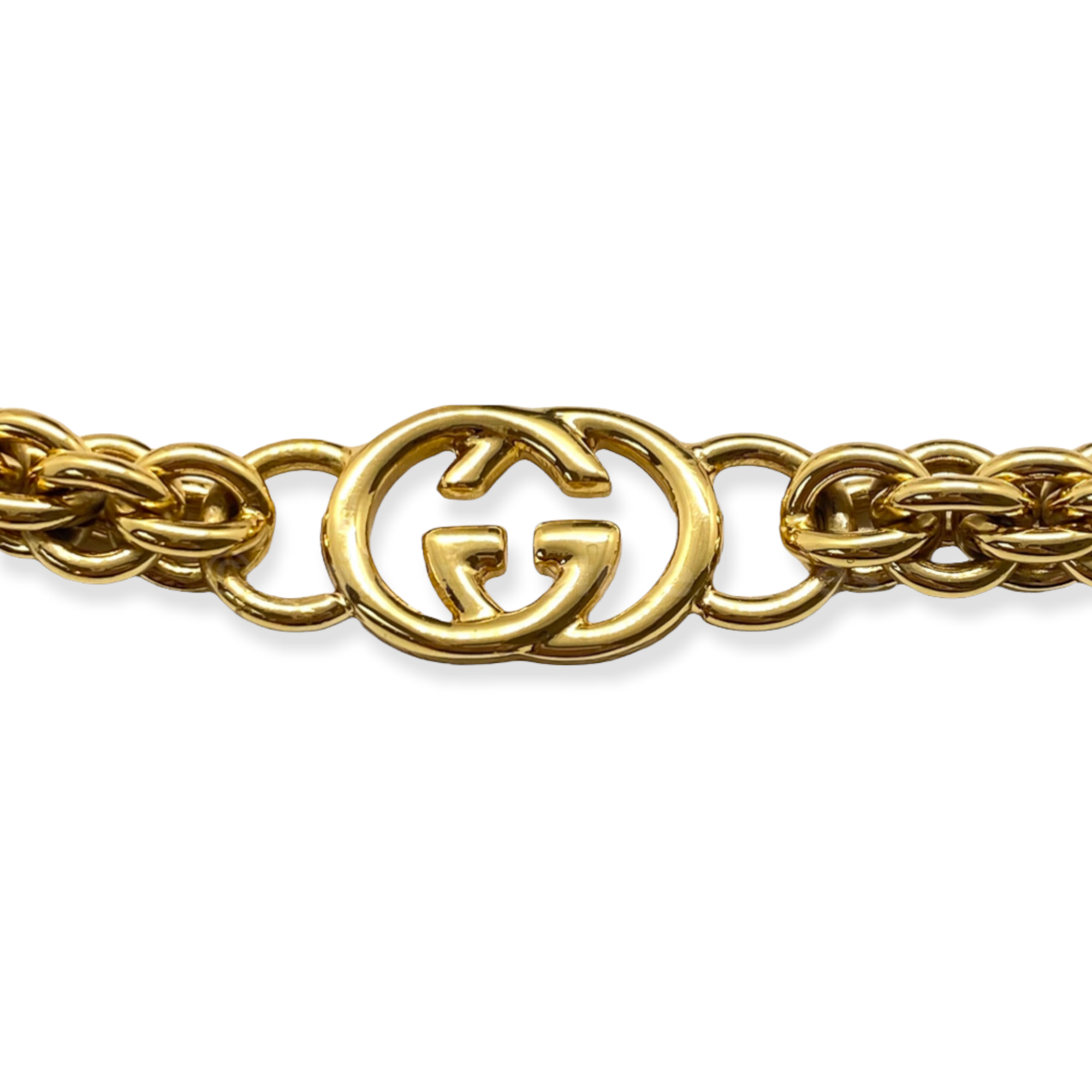 Vintage GUCCI extremely RARE Gold-Tone Metal Chainlink Belt