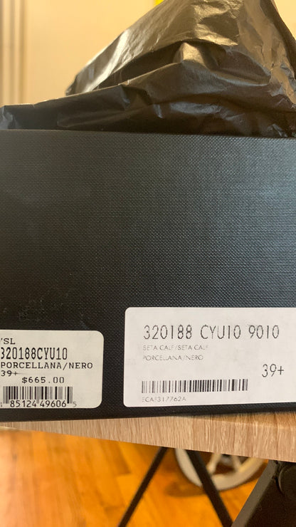Saint Laurent YSL Porcellana/Nero Pumps - photo 10 of 11
