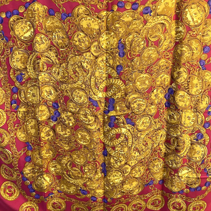 Chanel Vintage Medallion & Gem Silk Scarf Made in Italy - photo 5 of 7