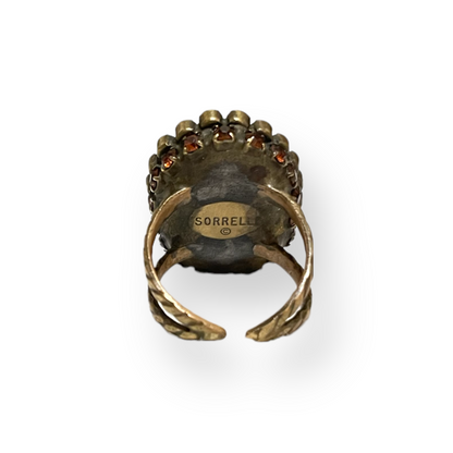 Sorrelli Brown Quartz Cocktail Adjustable Ring - photo 3 of 6