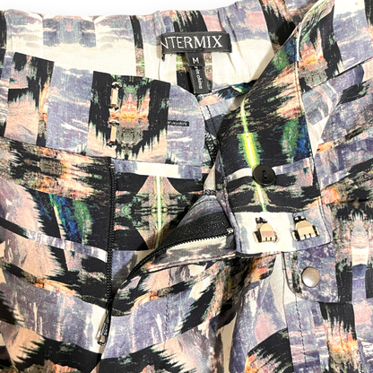 Intermix Purple Printed 100% Silk Shorts - photo 4 of 10