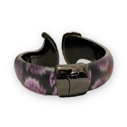 Alexis Bittar Black Crystal & Hand Crafted Lucite Hinge Cuff - photo 3 of 7